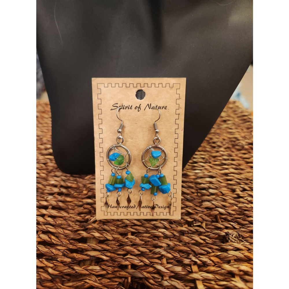 Spirit of Nature Dreamcatcher Dangle Earrings